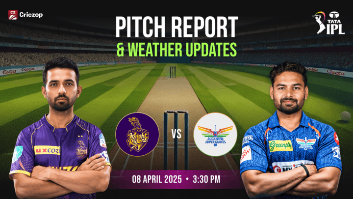 KKR vs LSG Pitch Report Weather Report 