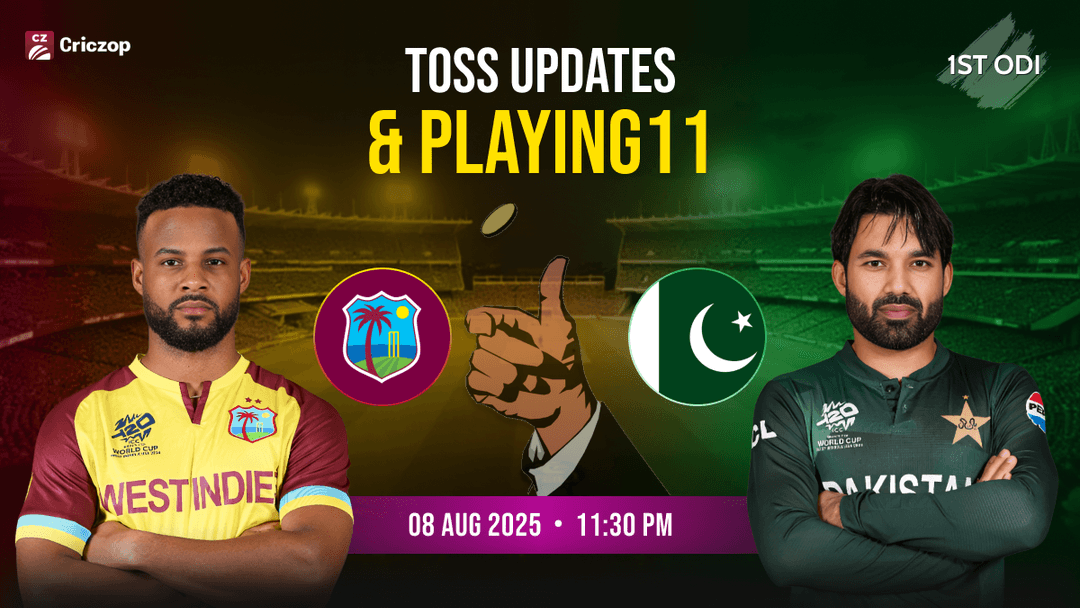 West Indies vs Pakistan 1st ODI toss updates 